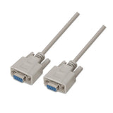 AISENS A112-0066 cable de serie Beige 1.8 m DB9