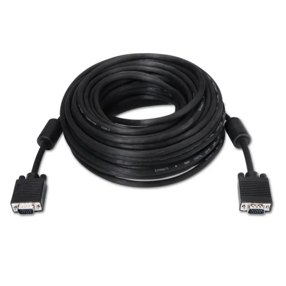 AISENS A113-0074 cable VGA 10 m VGA (D-Sub) Negro - detalle