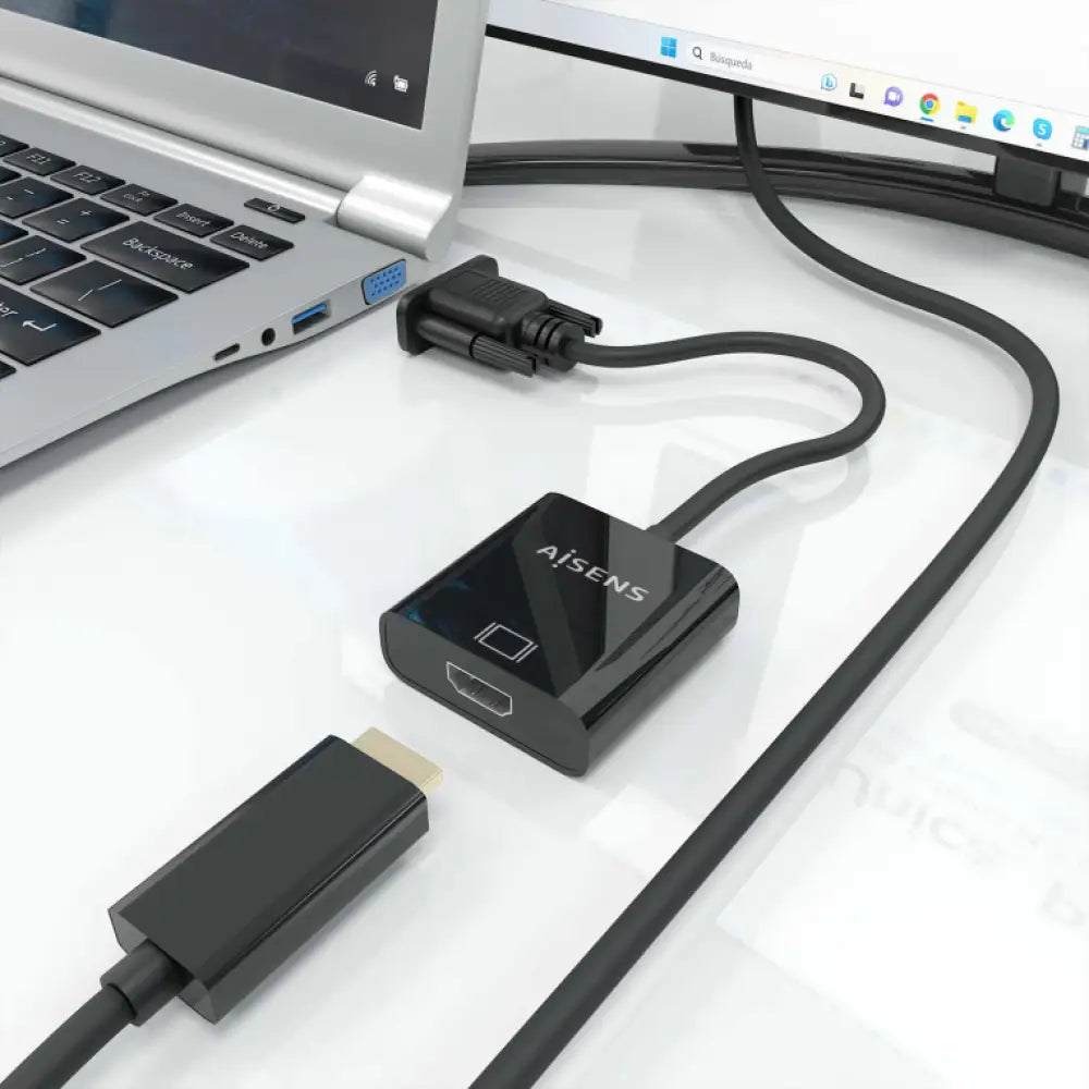AISENS A115-0873 adaptador de cable de vídeo 0.2 m HDMI + 3.5mm + Micro-USB Type-B VGA (D-Sub) - detalle