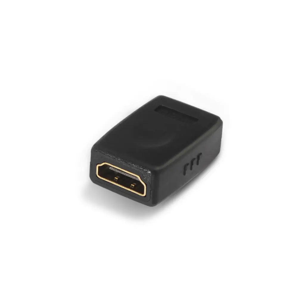 Adaptador de cable HDMI Type A negro AISENS A121-0123, cambiador de género para conexiones de audio y video.