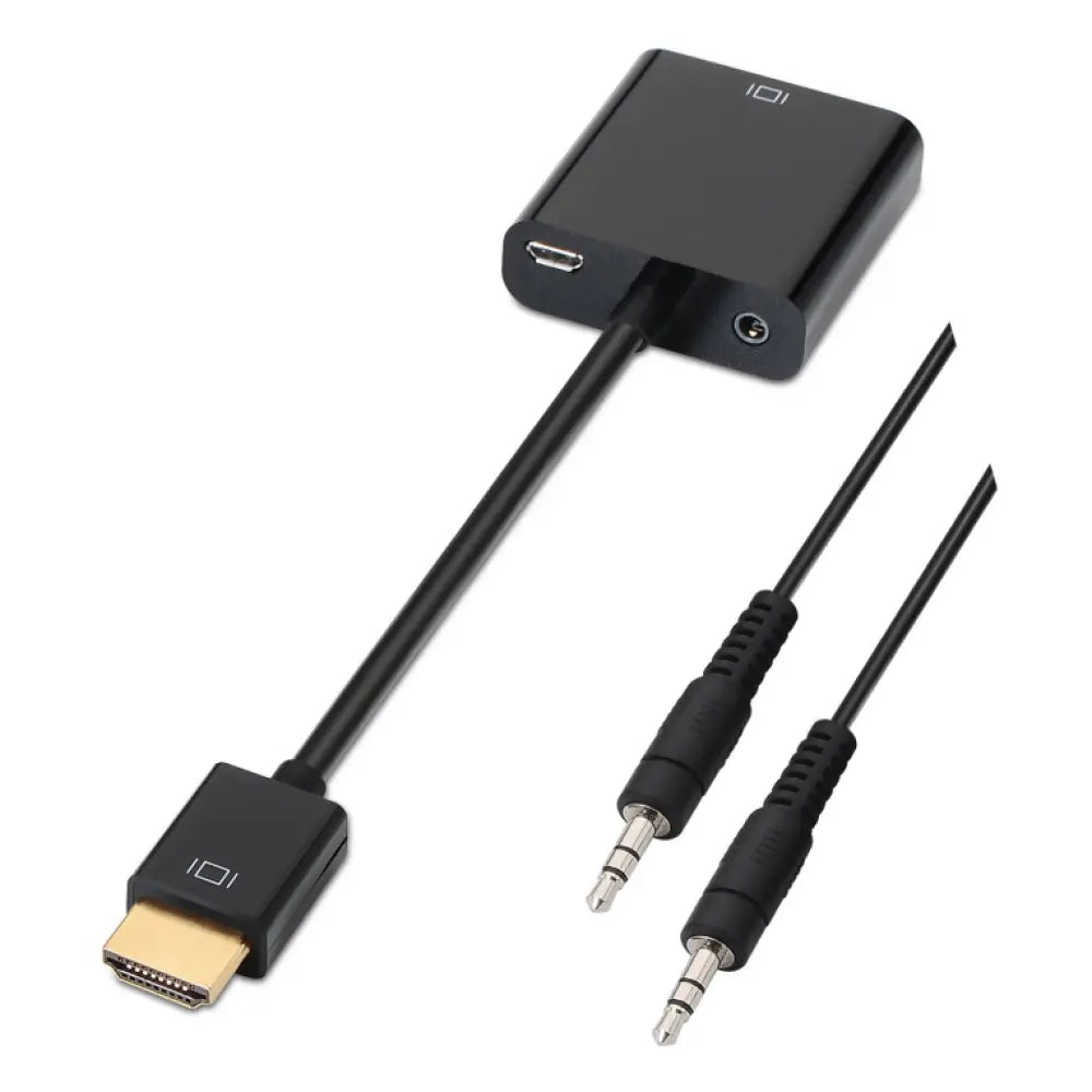 AISENS A122-0126 adaptador de cable de vídeo 0.1 m Negro - detalle