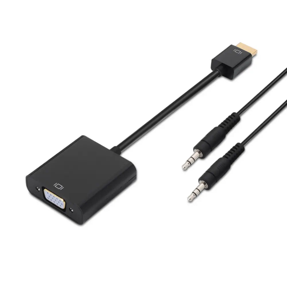 AISENS A122-0126 adaptador de cable de vídeo 0.1 m Negro