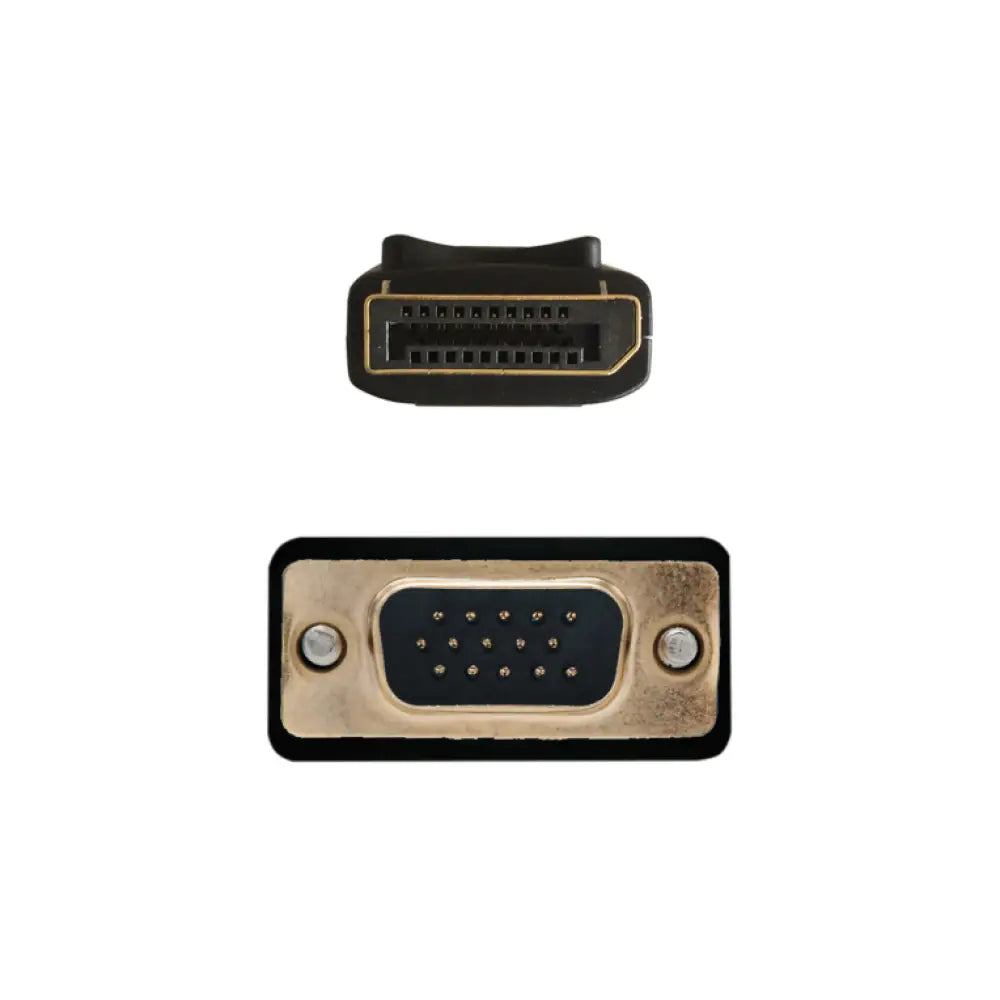 AISENS A125-0365 adaptador de cable de vídeo 2 m DisplayPort VGA D-SUB Negro - detalle