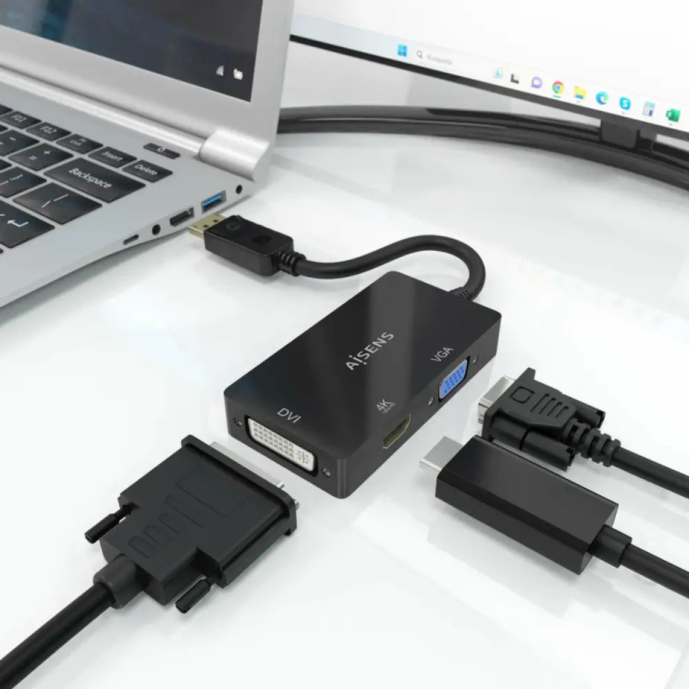 AISENS A125-0861 adaptador de cable de vídeo 0.15 m VGA + HDMI + DVI - detalle