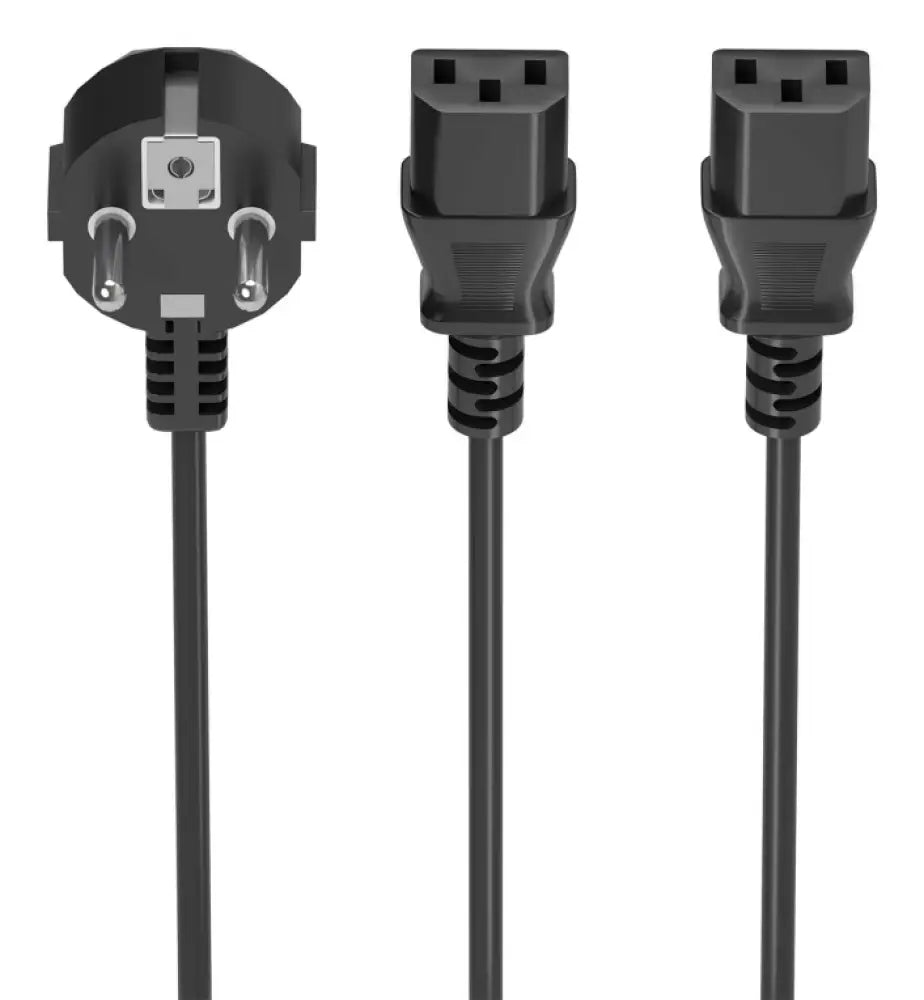 AISENS A132-0864 cable de transmisión 3 m CEE7/7 Acoplador C13 2 x - detalle