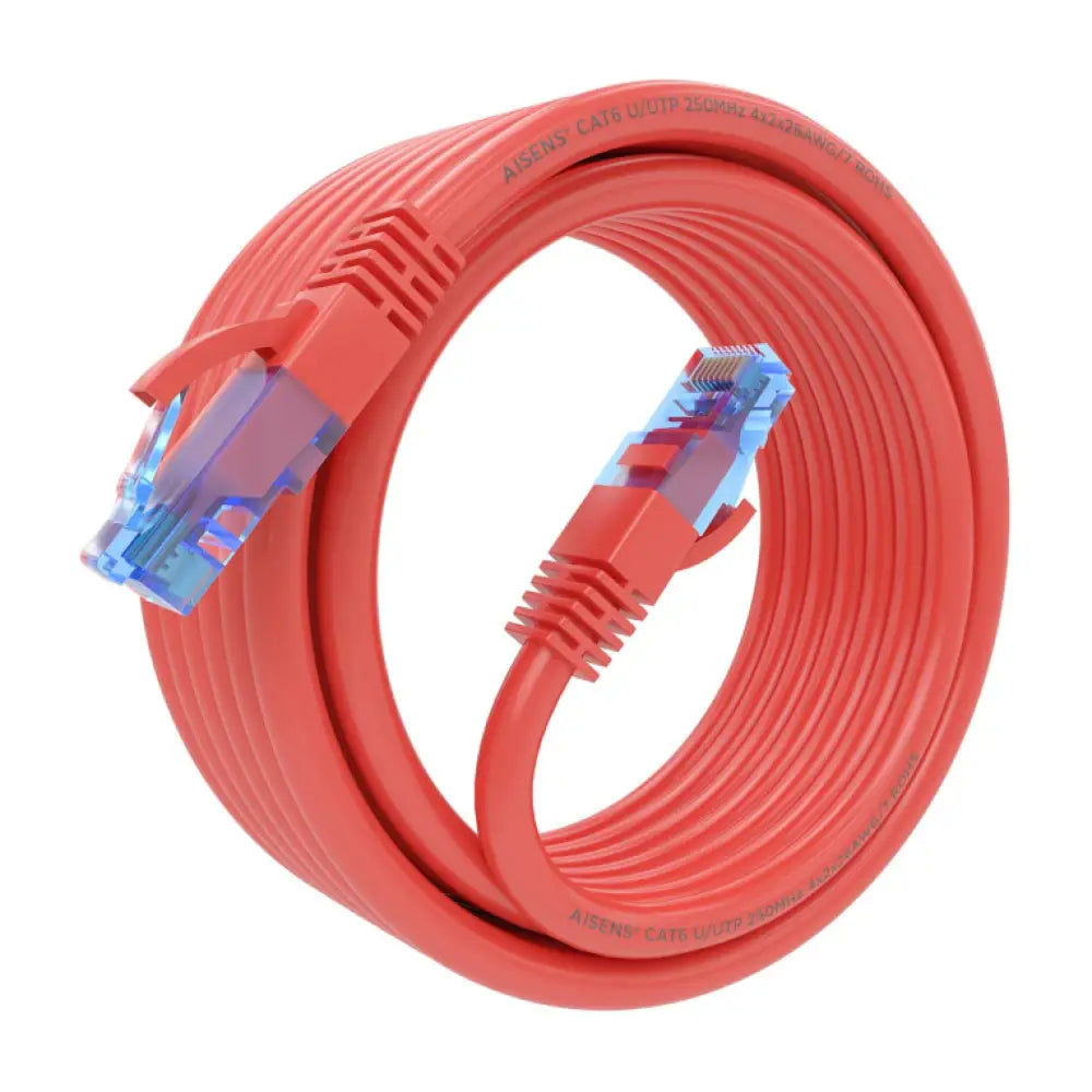 Cable de red AISENS A135-0794 Ethernet Cat6 U/UTP de 5 metros, cable de red flexible y duradero para conexiones de red.