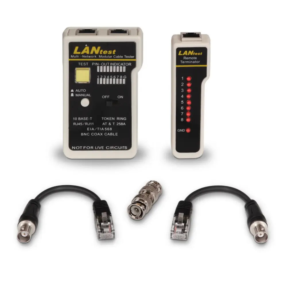 AISENS A142-0314 comprobador de cables de red Comprobador de cables UTP/STP Negro. Gris - detalle