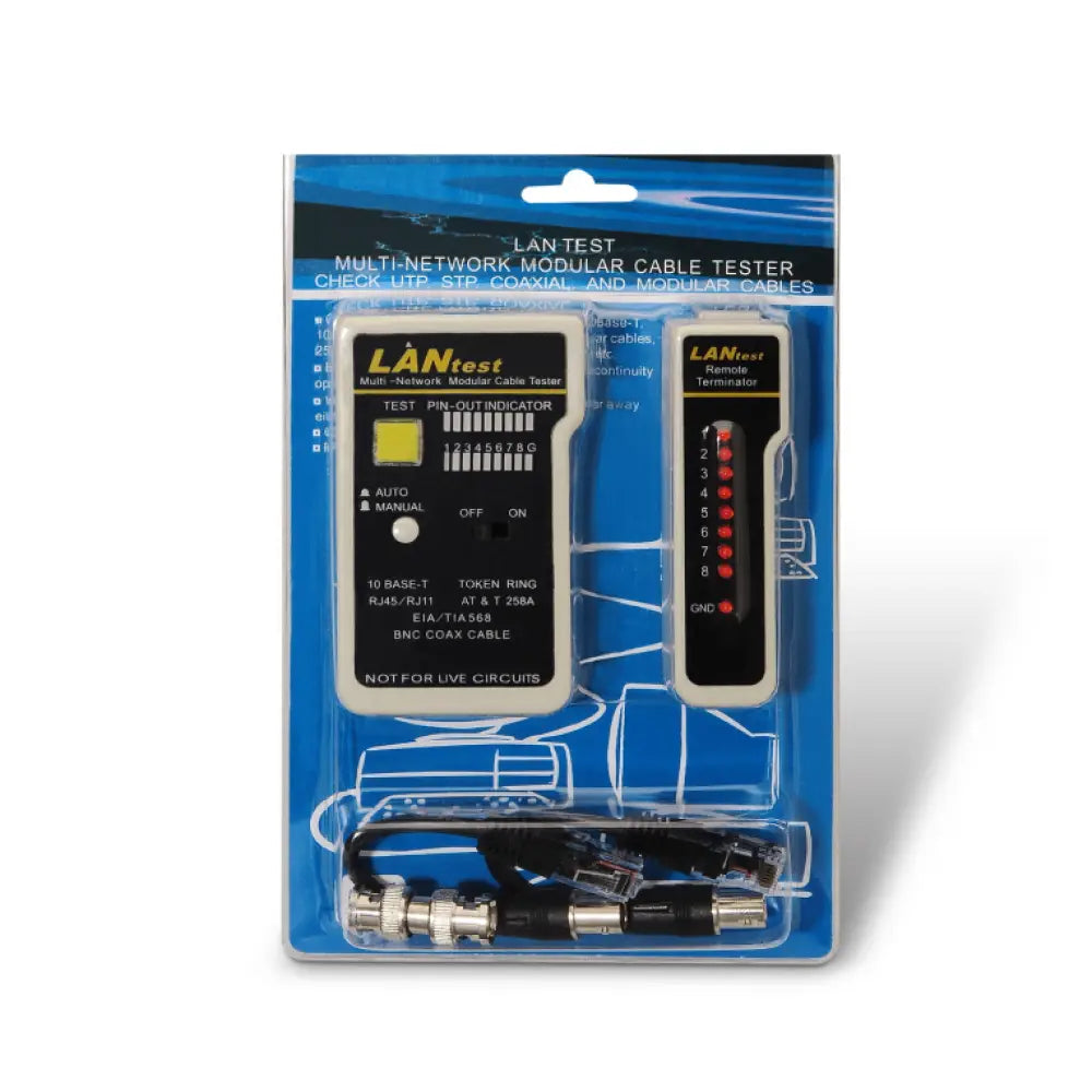 AISENS A142-0314 comprobador de cables de red Comprobador de cables UTP/STP Negro. Gris - detalle