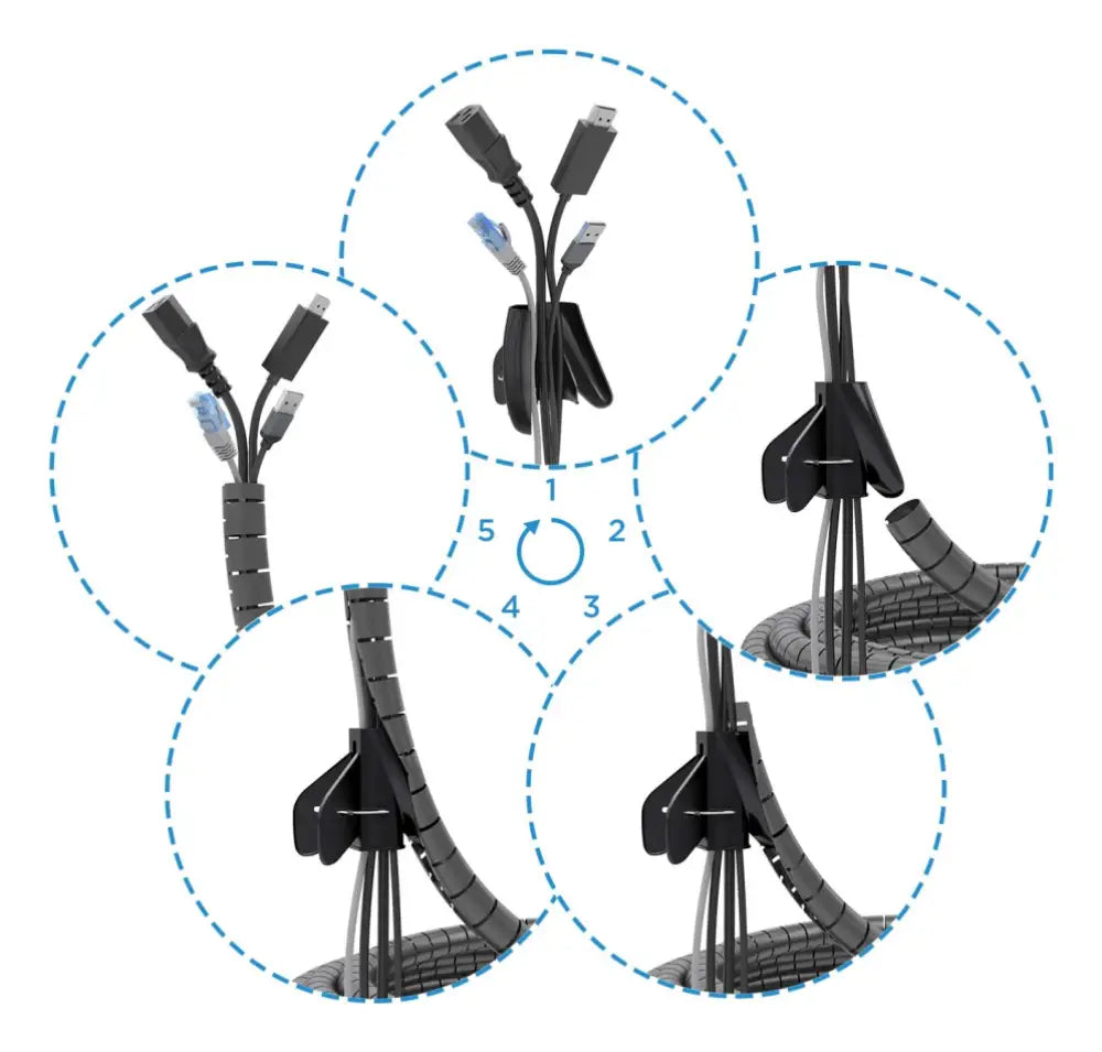 AISENS A151-0899 organizador de cables Universal Pasacables 1 pieza(s) - detalle