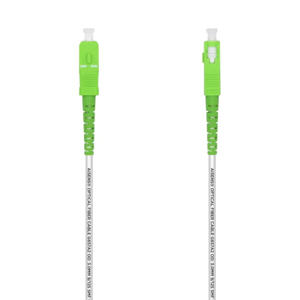 Cable de fibra óptica AISENS A152-0498, de 10 m, con conector SC, blanco, para conexiones de alta velocidad e InfiniBand.
