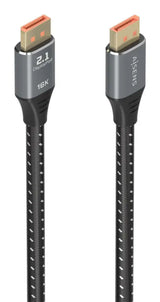 Cable DisplayPort AISENS de 1.5 m en color negro, compatible con pantallas y dispositivos con alta velocidad de transmisión.