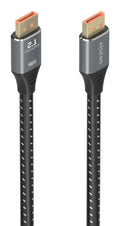 Cable DisplayPort AISENS A158-0903 de 2 m, negro, compatible con pantallas 16K 60Hz, con alta velocidad de 80 Gbps.