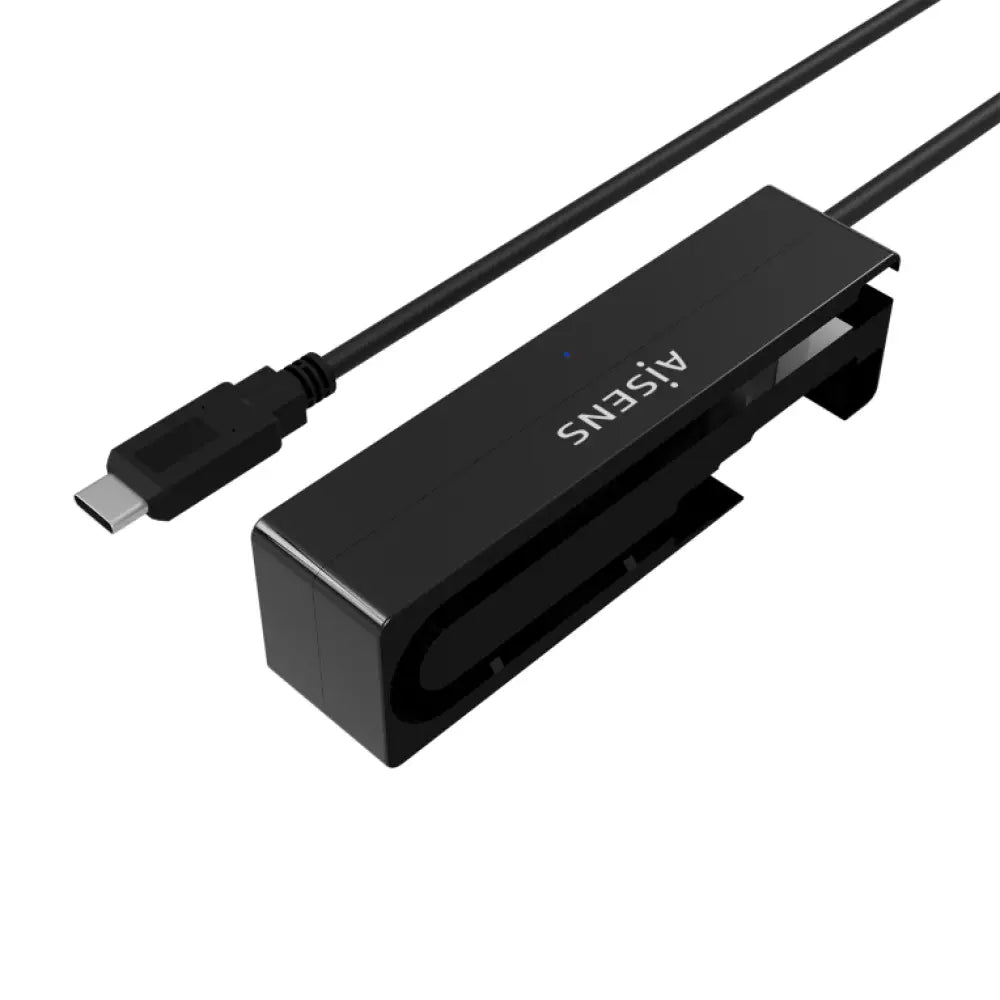 AISENS Adaptador ASE-35C02B SATA a USB-C USB 3.0/USB3.1 GEN1 para Discos Duros 2.5" y 3.5" con Alimentador. Negro - detalle