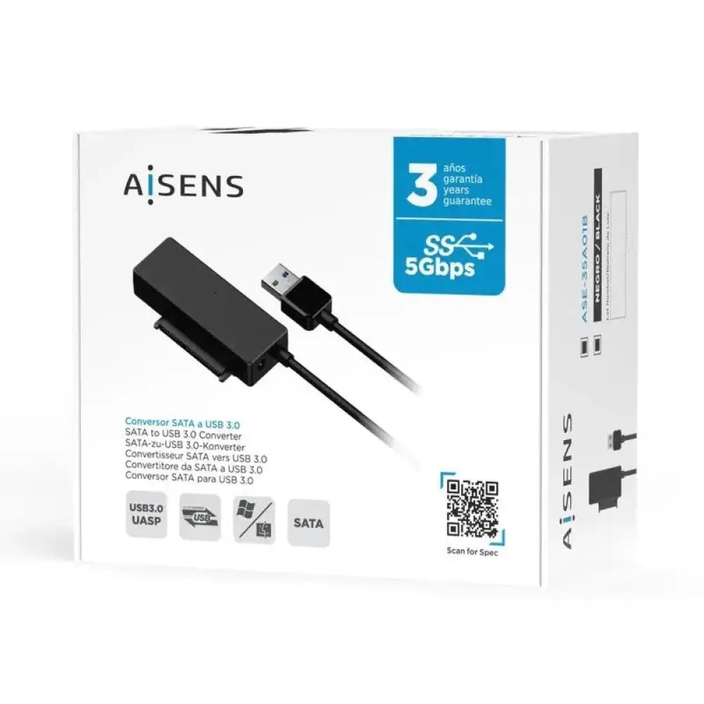Aisens Adaptador SATA a USB-A 3.0 Discos 2.5/3.5 - detalle