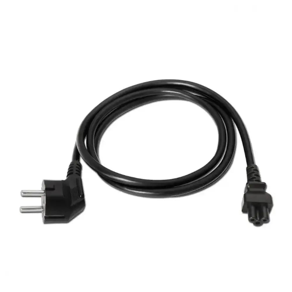 Aisens Alimentación Trébol CEE7/M-C5/H negro 1.5m - detalle
