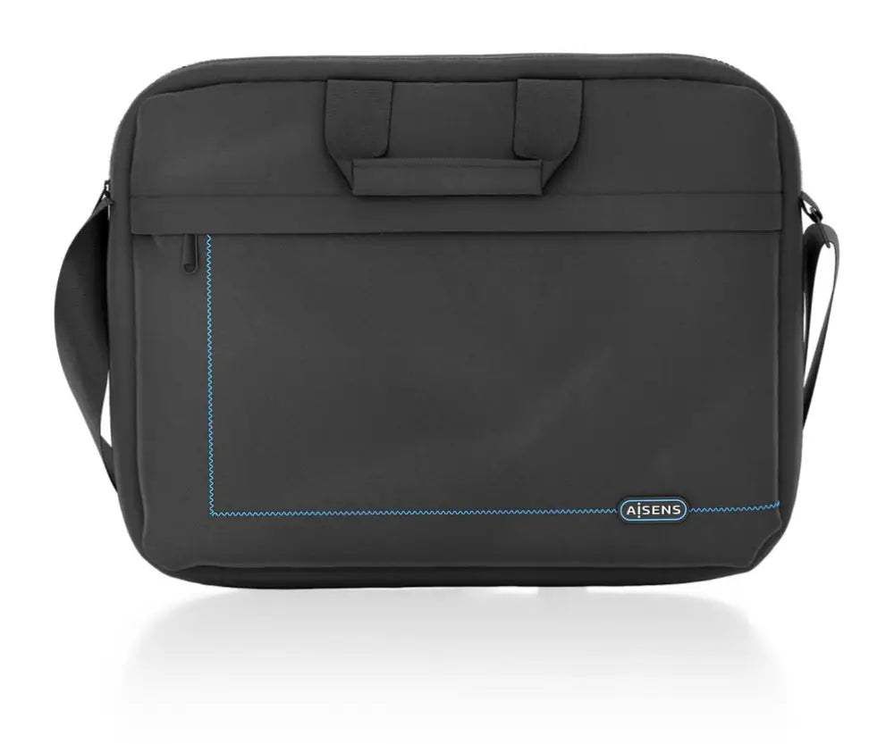 Maletín AISENS ASBG-BC022-BK para portátil de 15.6 pulgadas, con compartimento acolchado y diseño resistente en color negro.