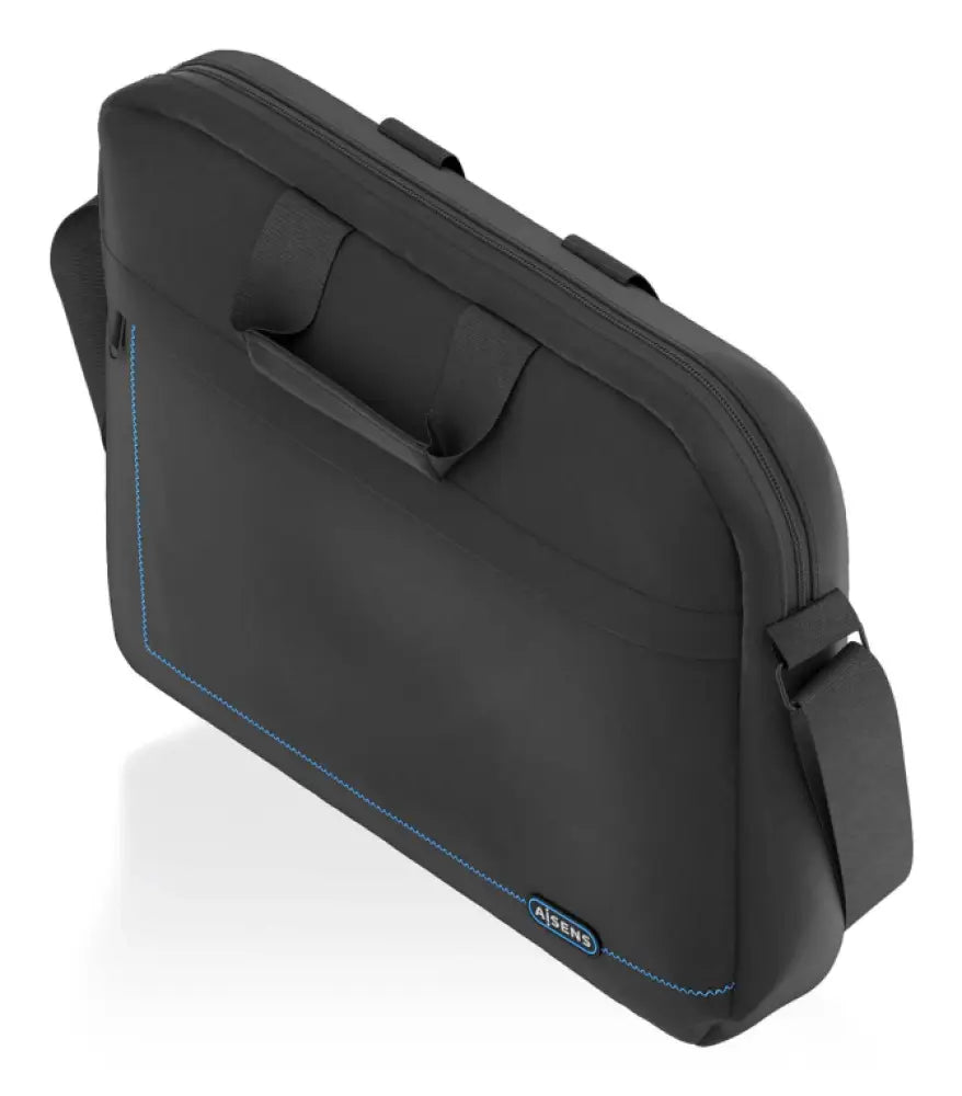 Maletín AISENS ASBG-BC022-BK para portátil de 15.6 pulgadas, maletín negro con compartimentos para accesorios.
