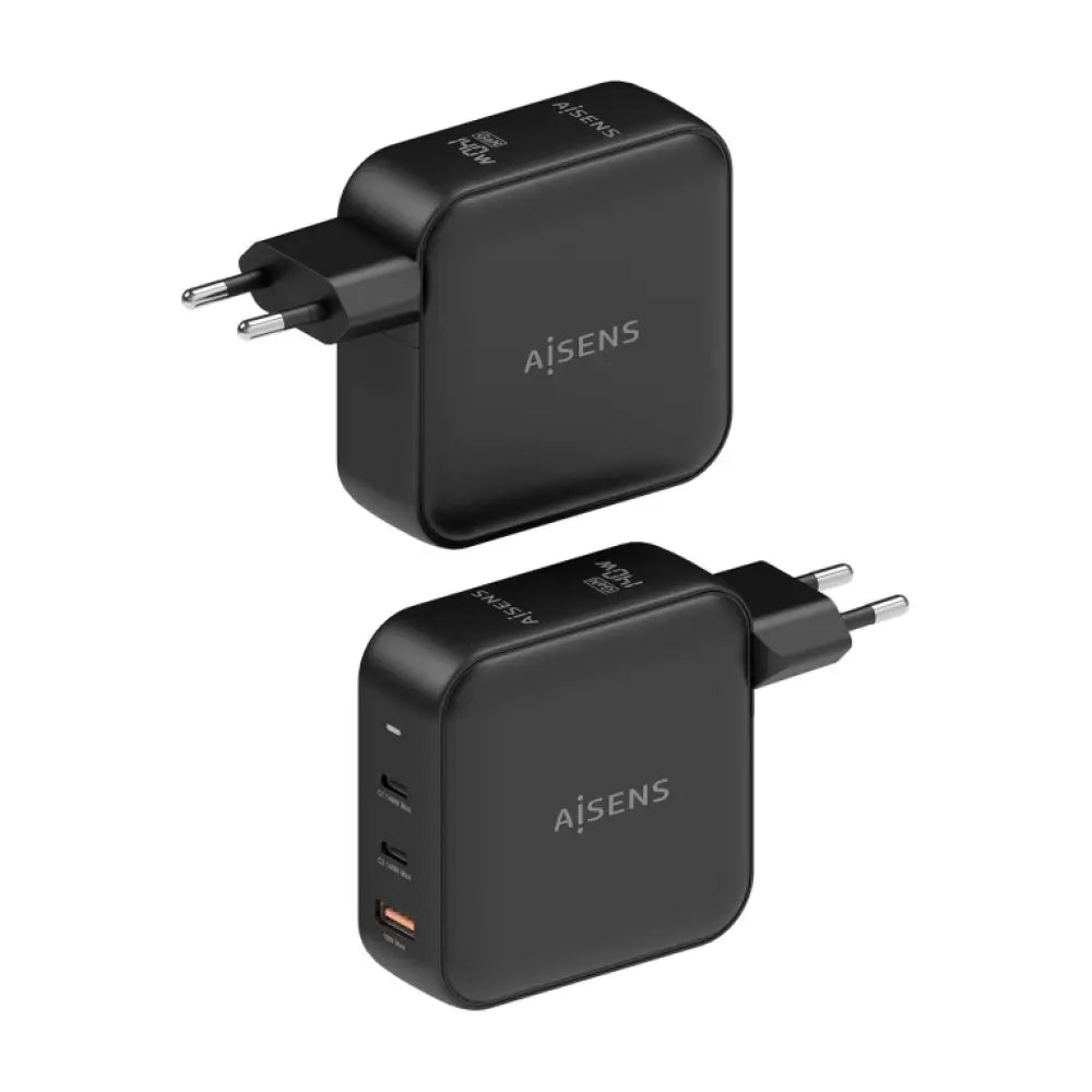 AISENS ASCH-140W3P031-BK cargador de dispositivo móvil Universal Corriente alterna Carga rápida Interior - detalle