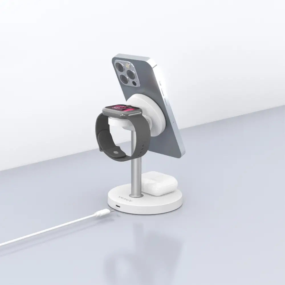 AISENS ASCH-15W3WC065-W cargador de dispositivo móvil Auriculares. Smartphone. Reloj inteligente Cargador inalámbrico Interior - detalle