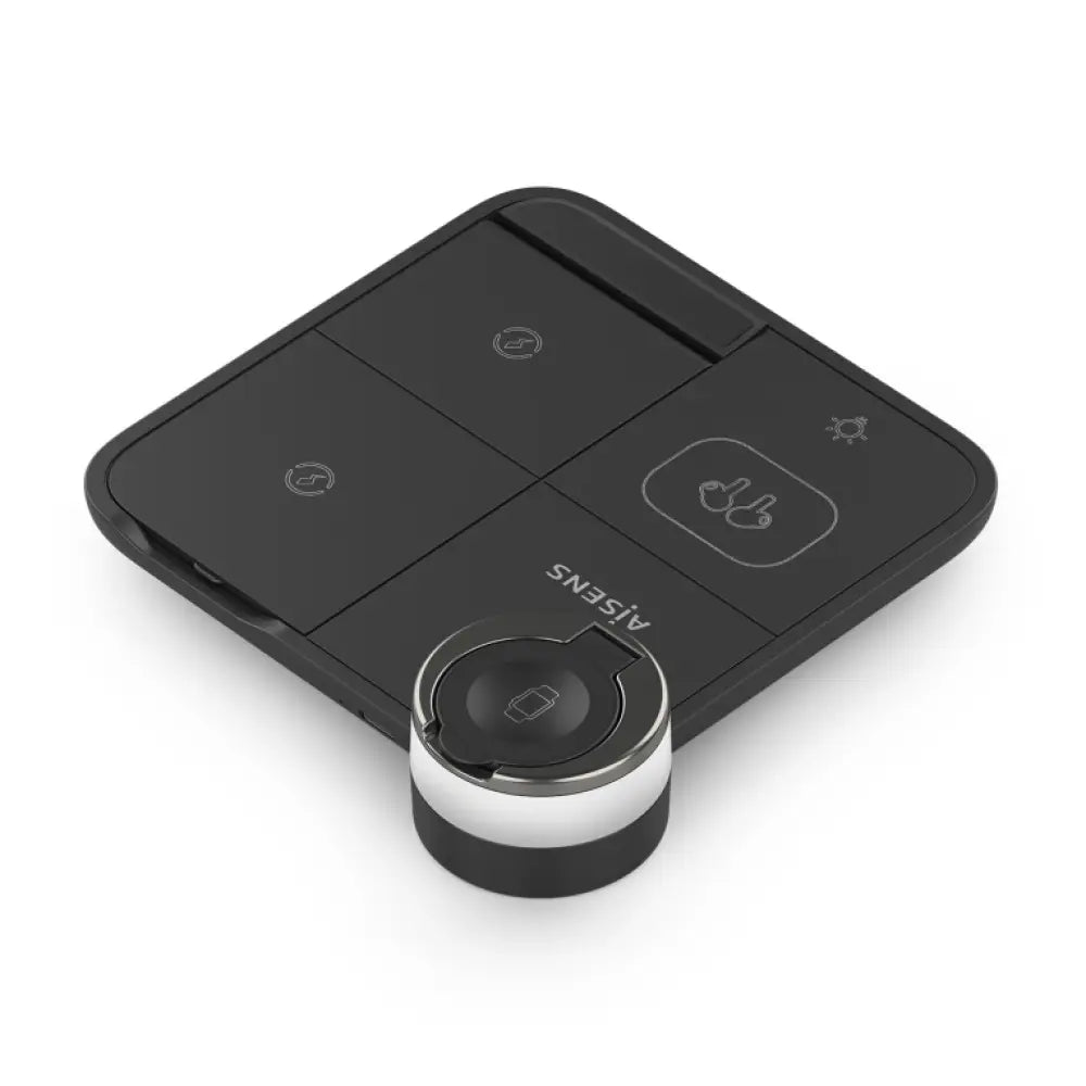 AISENS ASCH-15W4WC062-BK cargador de dispositivo móvil Auriculares. Smartphone. Reloj inteligente Cargador inalámbrico Interior - detalle