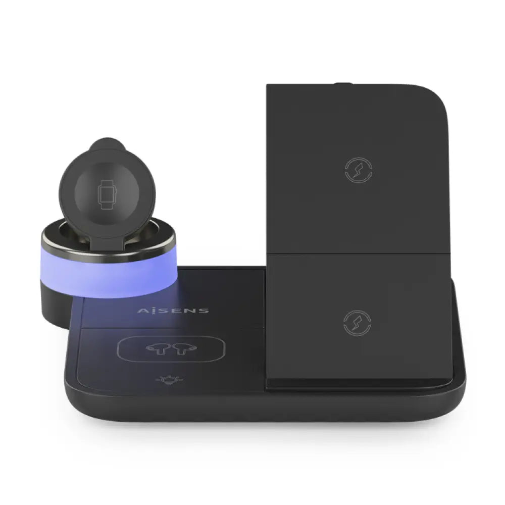 AISENS ASCH-15W4WC062-BK cargador de dispositivo móvil Auriculares. Smartphone. Reloj inteligente Cargador inalámbrico Interior - detalle