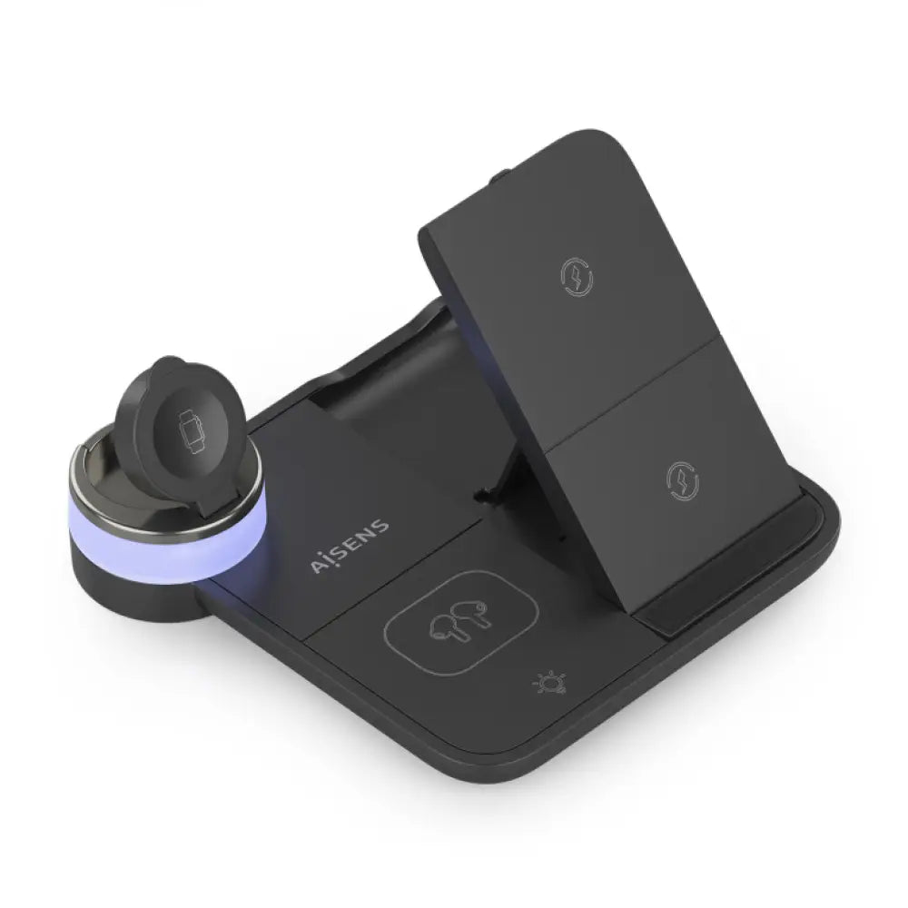 AISENS ASCH-15W4WC062-BK cargador de dispositivo móvil Auriculares. Smartphone. Reloj inteligente Cargador inalámbrico Interior - detalle