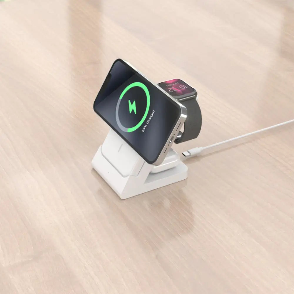 AISENS ASCH-15W4WC063-W cargador de dispositivo móvil Auriculares. Smartphone. Reloj inteligente Cargador inalámbrico Interior - detalle