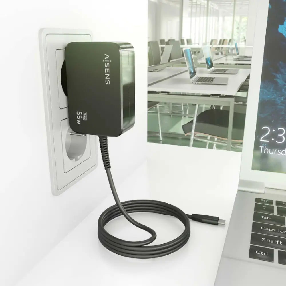 AISENS ASCH-1PD65WL033-BK cargador de dispositivo móvil Universal Corriente alterna Interior - detalle