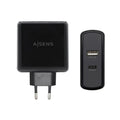 AISENS ASCH-2PD45A-BK cargador de dispositivo móvil GPS. Mando para videojuegos. MP3. MP4. Teléfono móvil. Portátil. Sma