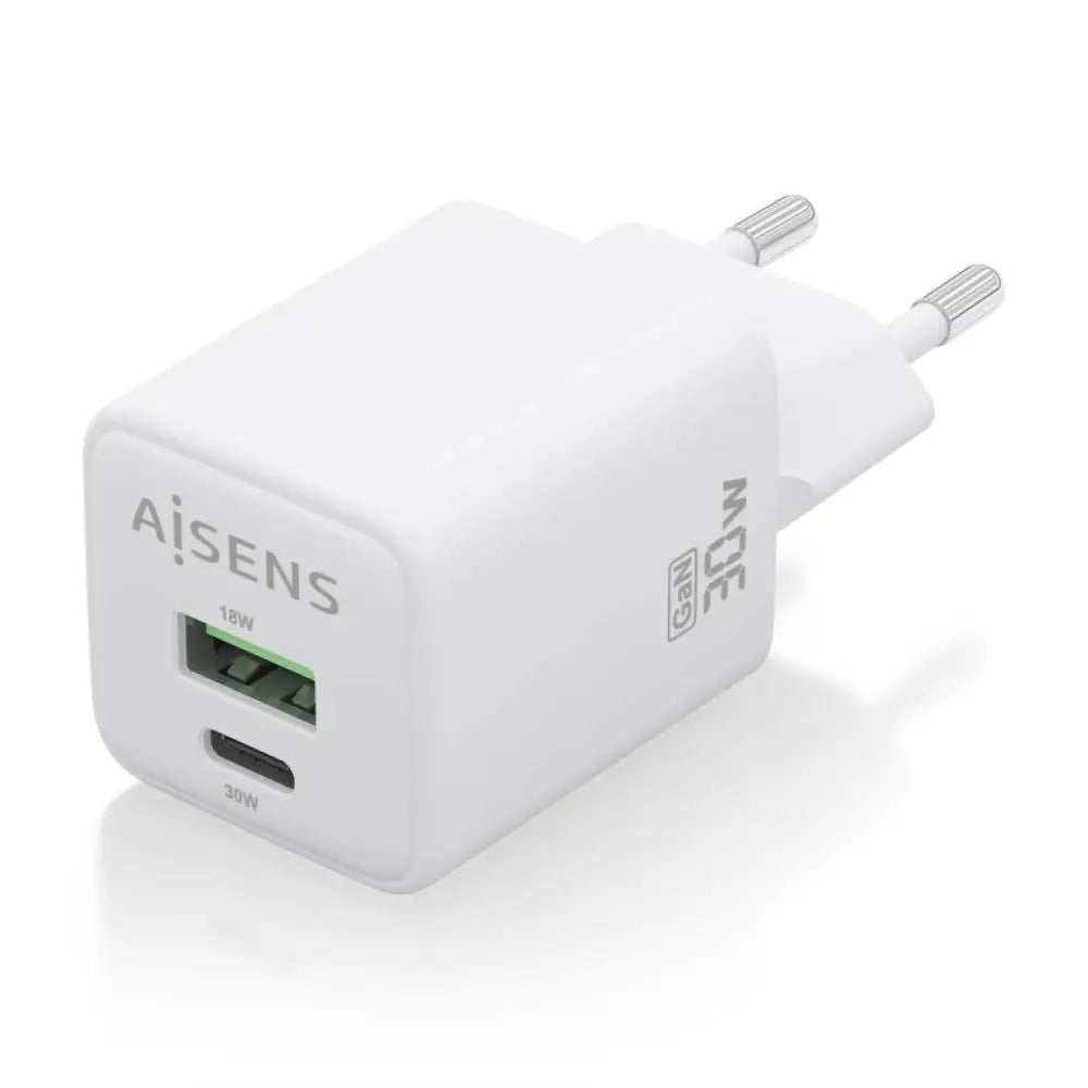 AISENS ASCH-30W2P037-W cargador de dispositivo móvil Universal Corriente alterna Carga rápida Interior - detalle