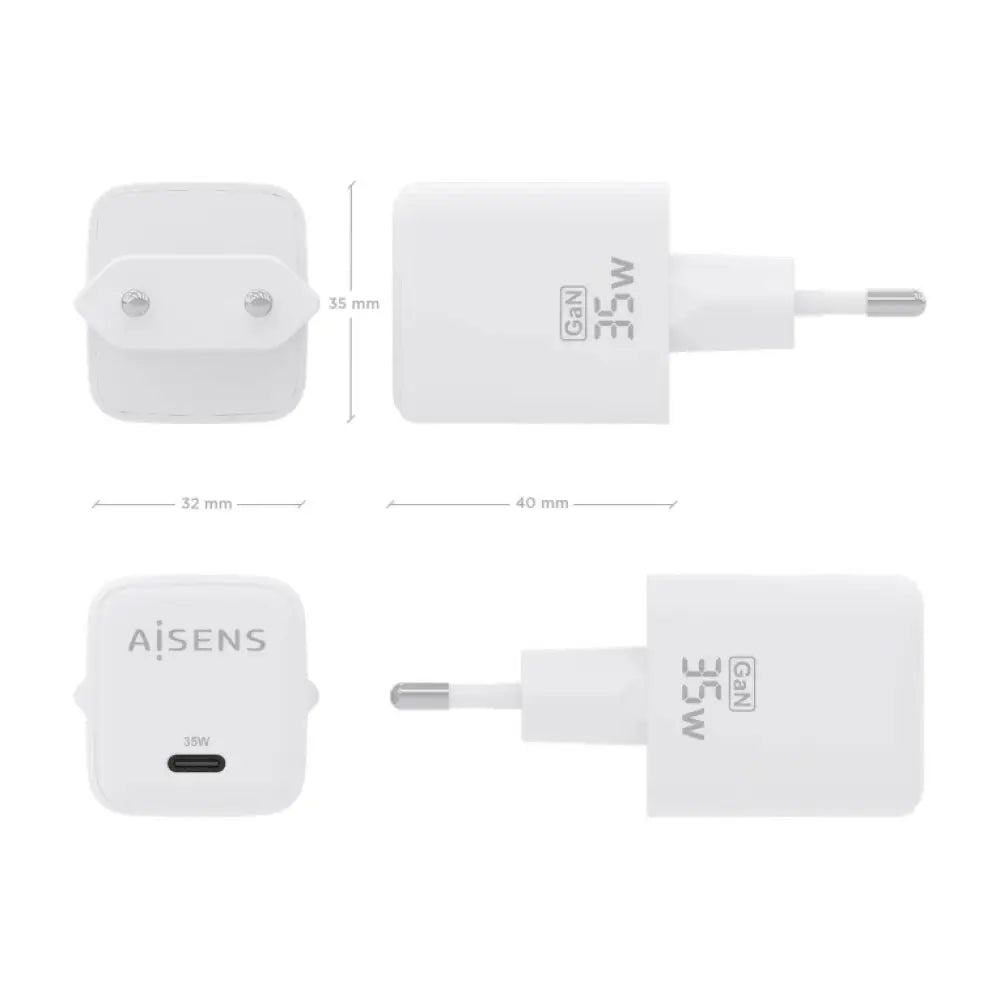 AISENS ASCH-35W1P016-W cargador de dispositivo móvil Universal Corriente alterna Carga rápida Interior - detalle