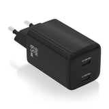 AISENS ASCH-65W2P040-BK cargador de dispositivo móvil Universal Corriente alterna Carga rápida Interior