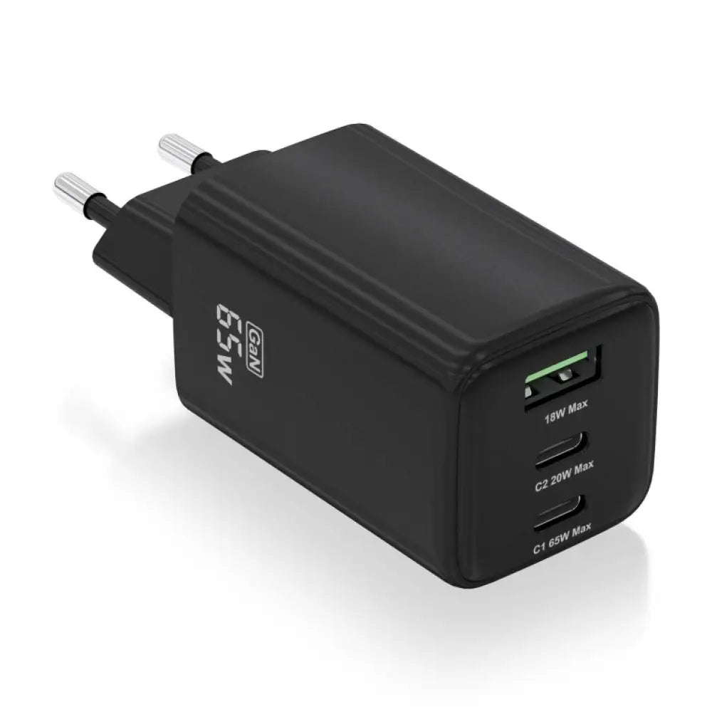 AISENS ASCH-65W3P042-BK cargador de dispositivo móvil Universal Corriente alterna Carga rápida Interior