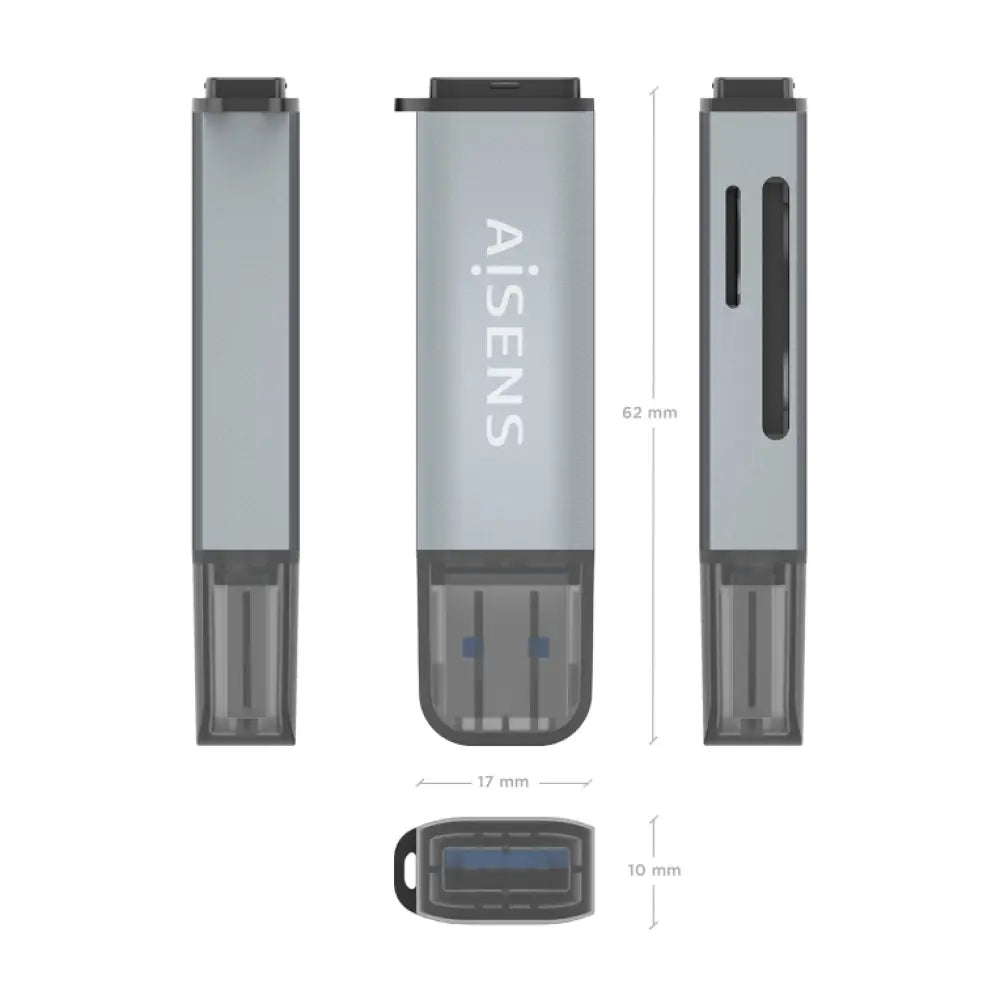 AISENS ASCR-2A09-GR lector de tarjeta USB 3.2 Gen 1 (3.1 Gen 1) Type-A - detalle
