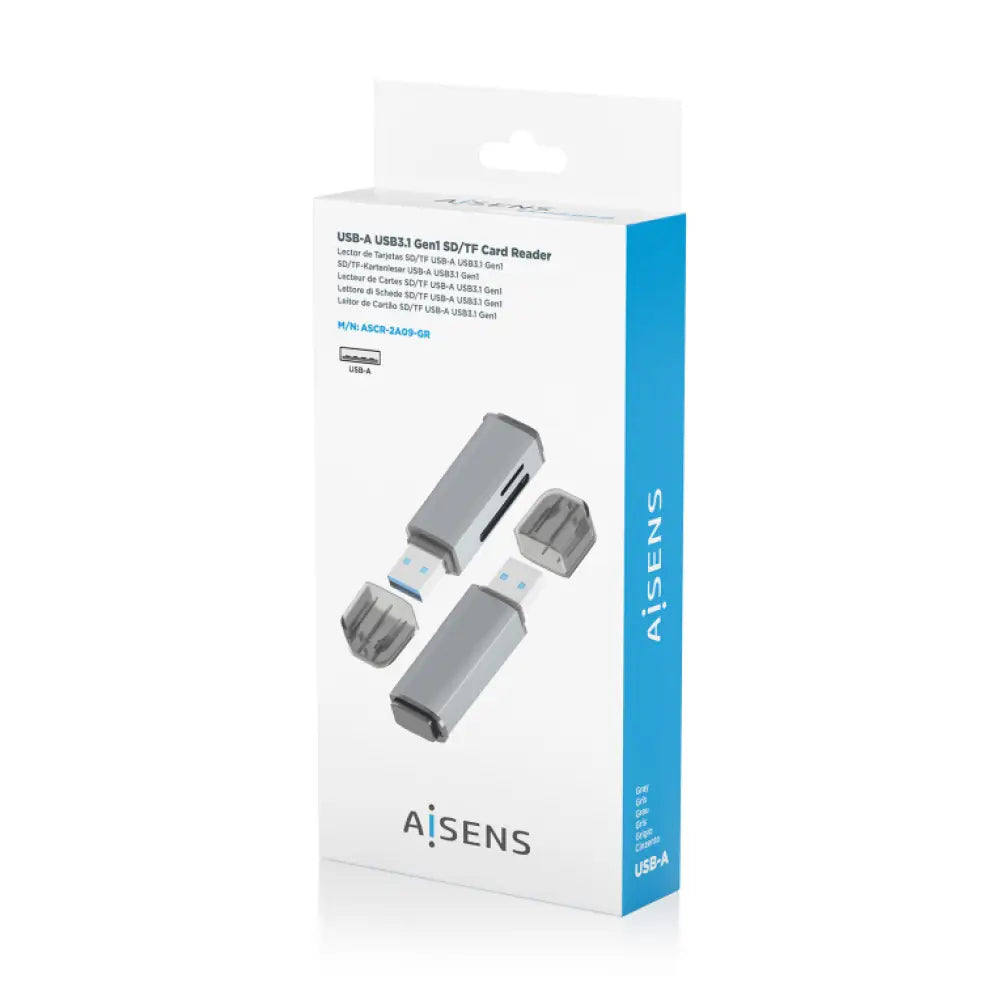 AISENS ASCR-2A09-GR lector de tarjeta USB 3.2 Gen 1 (3.1 Gen 1) Type-A - detalle