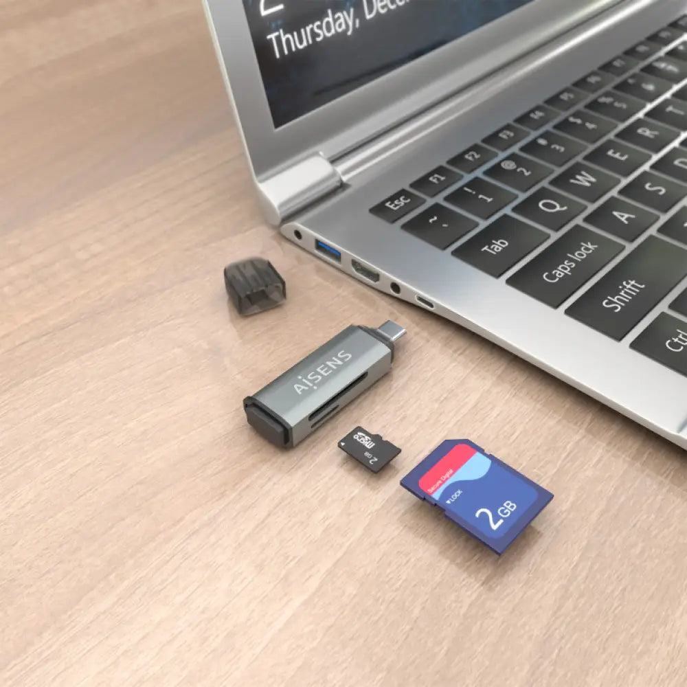 AISENS ASCR-2C10-GR lector de tarjeta USB 3.2 Gen 1 (3.1 Gen 1) Type-C - detalle