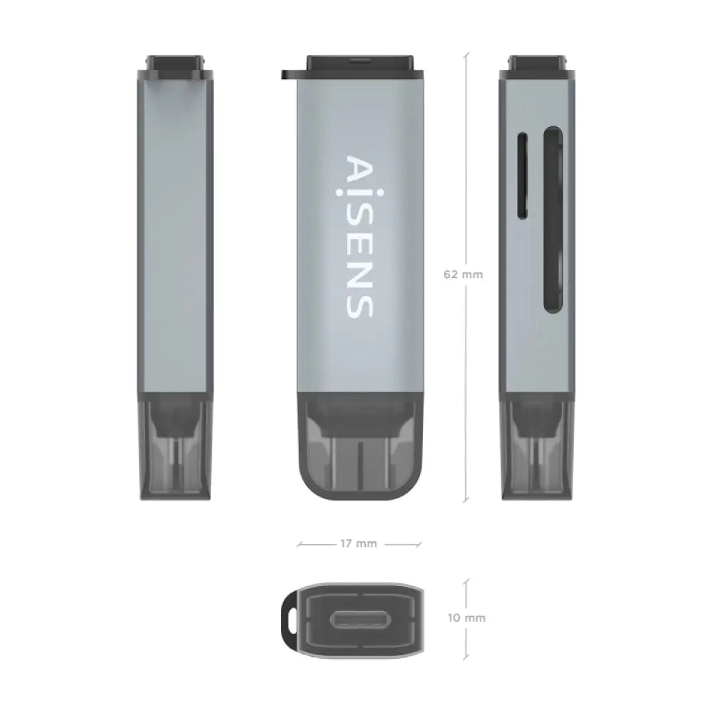 AISENS ASCR-2C10-GR lector de tarjeta USB 3.2 Gen 1 (3.1 Gen 1) Type-C - detalle