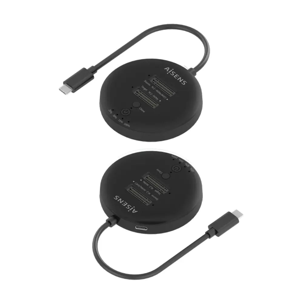 Base de conexión AISENS ASDS-2M2N05-BK para disco duro USB 3.2 Gen 2 Type-C, estación base para almacenamiento externo.