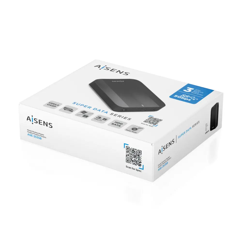AISENS ASE-3535B caja para disco duro externo Caja de disco duro (HDD) 3.5" - detalle