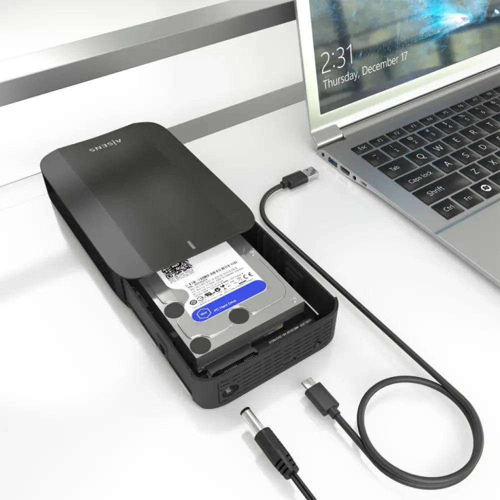 AISENS ASE-3535B caja para disco duro externo Caja de disco duro (HDD) 3.5" - detalle