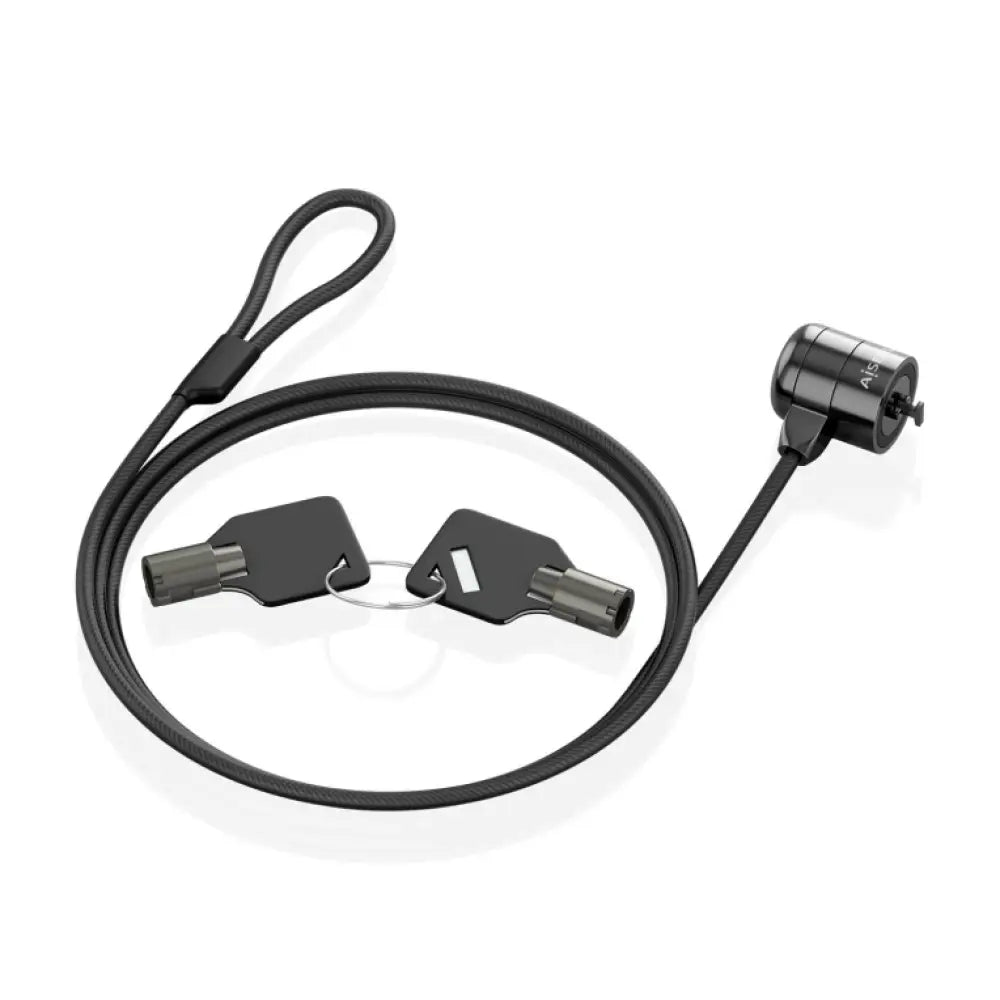 AISENS ASLK-D40K04-BK cable antirrobo Negro 1.5 m - detalle