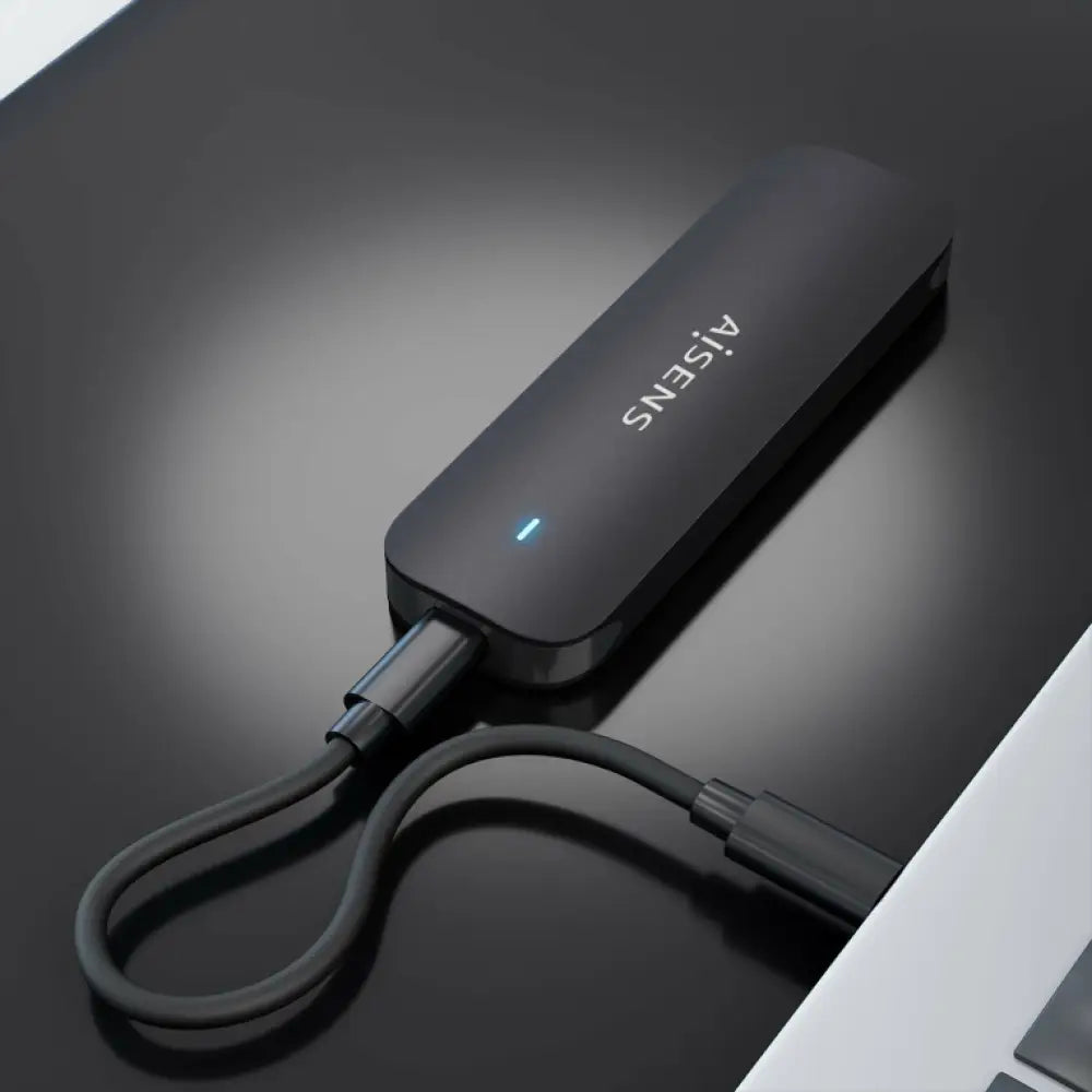 Carcasa negra AISENS ASM2-024B para disco duro externo o SSD, protección y estructura para unidades de estado sólido.