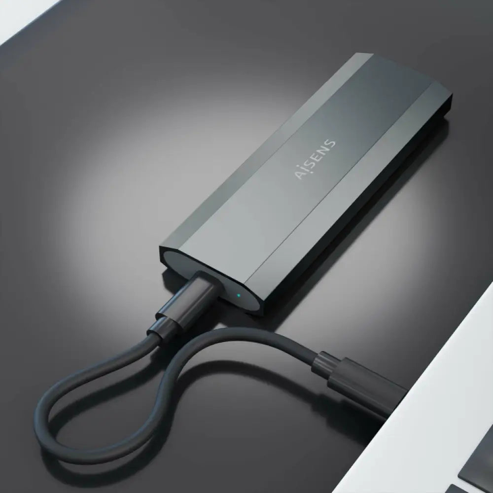 AISENS ASM2-029GR caja para disco duro externo Caja externa para unidad de estado sólido (SSD) - detalle