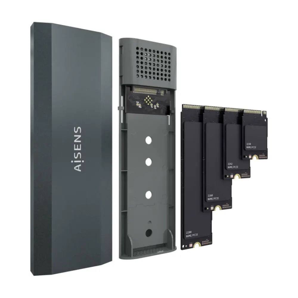 AISENS ASM2-029GR caja para disco duro externo Caja externa para unidad de estado sólido (SSD) - detalle