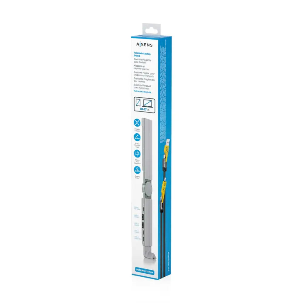AISENS ASUC-4P021-GR base para portátil y replicador de puertos Alámbrico USB 3.2 Gen 1 (3.1 Gen 1) Type-C - detalle