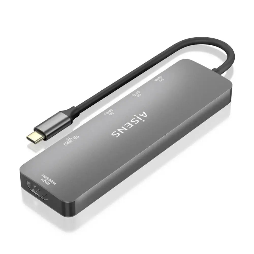 AISENS ASUC-6P016-GR base para portátil y replicador de puertos Alámbrico USB 3.2 Gen 1 (3.1 Gen 1) Type-C - detalle