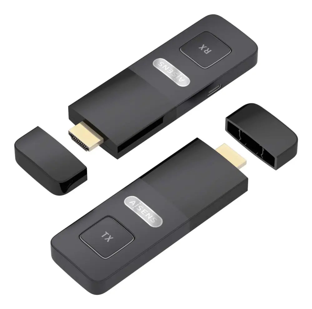AISENS ASWL-H2K30M001-BK extensor audio/video Transmisor y receptor de señales AV