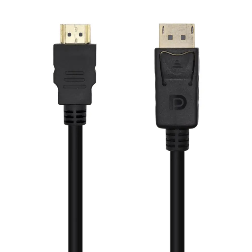 AISENS Cable Conversor DisplayPort A HDMI. DP/M-HDMI/M. Negro. 1.0m - detalle