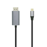 AISENS Cable conversor USB-C a Displayport 4K@60HZ. USB-C/M-DP/M. Negro. 0.8m