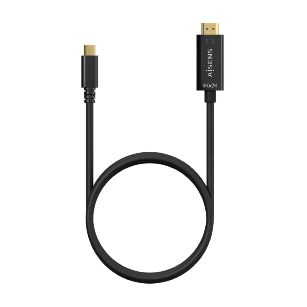 AISENS Cable Conversor USB-C A HDMI 4K@30Hz. USB-C/M-HDMI/M. Negro. 1.8M - detalle